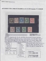 Cuba Stamps #22-30 Mint OG / NG CV $320