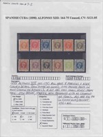 Cuba Stamps #164-175 Mint OG (175 is NG) CV $121