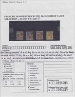 Obock Stamps #26, 28, 29, 30 Used & Mint CV $357