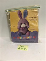 Plush bunny sewing kit