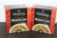 2 BOXES OF 12 GA FEDERAL WATERFOWL LOAD