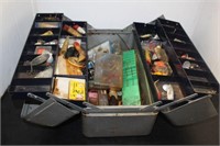 FISHING TACKLE BOX WITH CONTENTS