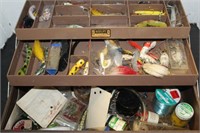 FISHING TACKLE BOX WITH CONTENTS