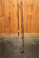 GROUPING OF FLY FISHING ITEMS, POLES,
