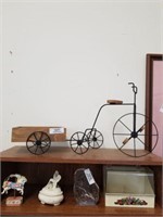 Metal & Wood Bicycle & Cart
