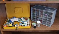 2 Sewing Boxes & Contents