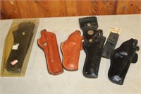(6) HOLSTERS, VARIOUS SIZES