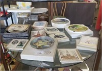 All Collectible Plates & Tiles on Shelf