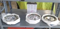 3 Collectible Hummingbird Plates