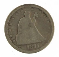 1875 Carson City Seated Liberty Twenty Cent Piece