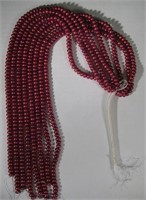 Lot Of 8 Cherry Button Pearl Strands