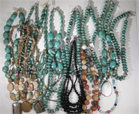16 Southwestern Style Necklaces - 1790 Grams