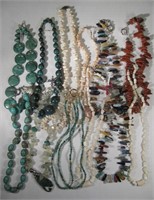 12 Southwestern Style Necklaces - 886 Grams