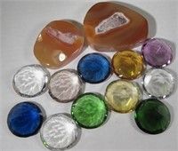 Lot Of 13 Paperweights