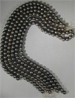 6 - 11mm Forest Green Pearl Strands 410 Grams