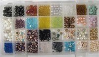 Lot Of Jewelry Making Beads w/ Organizer