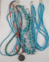 6 Southwest Style Necklaces
