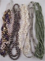 Lot Of 20 Different Pearl Necklaces