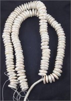 Lot Of 2 Mother Of Pearl Coin Strands - 346 Grams