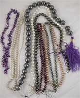 9 Strands Different Color Freshwater Pearls