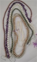 7 Strands Different Color Freshwater Pearls