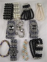 Lot Of 10 Fashion Bracelets