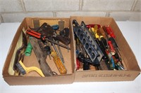 Lot: 2 Boxes of Screw Drivers & Misc