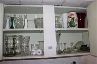 Glassware,  Contents of Cabinet