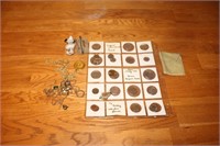Lot: Misc Coins, Chains and Watches