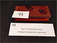 Deer Print Checkbook Cover