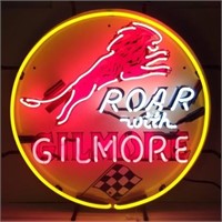 Gilmore round neon sign w/ backing