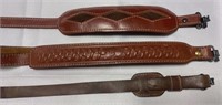 (3) Leather Gun Slings
