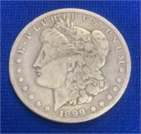 1899 o Morgan Silver Dollar