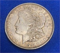 1921 d Morgan Silver Dollar