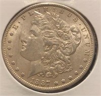 1887o Morgan Silver Dollar