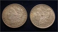 (2) Morgan Silver Dollars