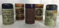 5 Edison cylinder records