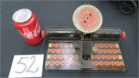 Vintage metal child's type writer toy