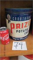 Prize potato chip tin
