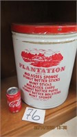 Large plantation candy tin