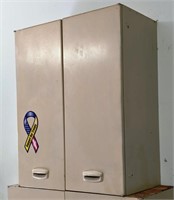 Metal Cabinet, Approx 30" x 24" x 13" deep