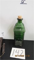Green 9 1/2" stopper bottle