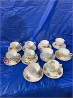10 cup and saucer sets