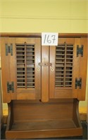 29" x 24" shutter door wall cabinet