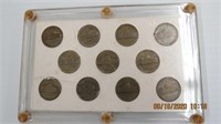 US Wartime Silver Nickels - 35% silver