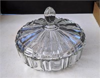 Covered Candy Dish, Approx 7" dia