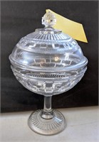 EAPG Covered Pedestal Candy Dish