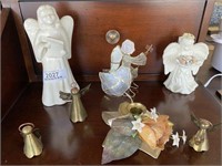 Angle Brass Bell Figurines