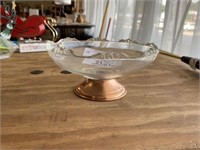 Copper Base Candy Dish