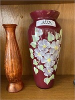 Hand Painted Vase & Retro Vase